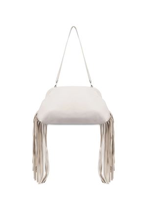 Light beige fringed clutch bag PHILOSOPHY DI LORENZO SERAFINI | AEF251C310221750463